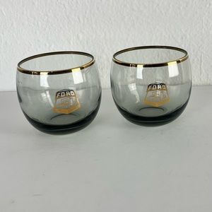 Vintage Ford Motor Co low ball glasses